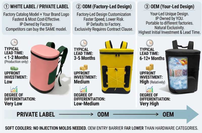 Výroba batohov OEM vs ODM Cooler Backpack: Ktorý vyhovuje vašej značke